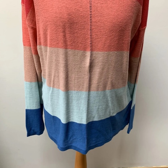 Woolovers rainbow thin knit jumper size small *new* - Picture 3 of 15